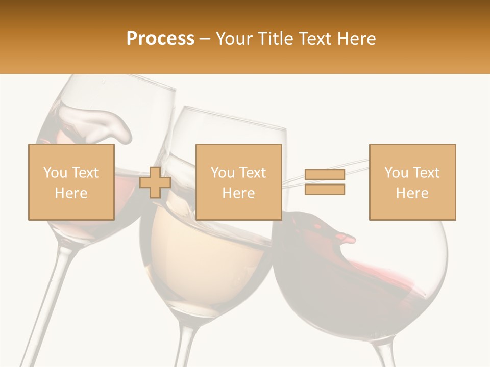 Glasses With Wine PowerPoint Template