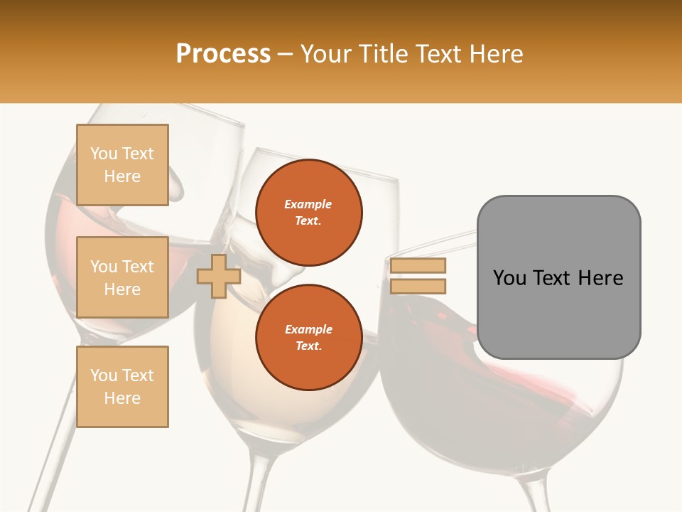 Glasses With Wine PowerPoint Template