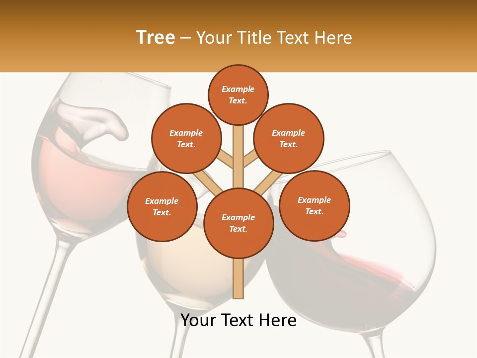 Glasses With Wine PowerPoint Template