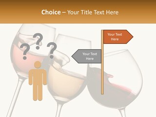 Glasses With Wine PowerPoint Template