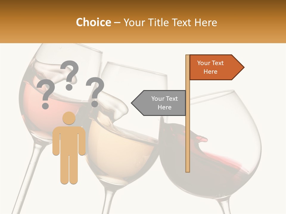 Glasses With Wine PowerPoint Template