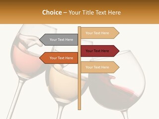 Glasses With Wine PowerPoint Template