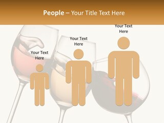 Glasses With Wine PowerPoint Template