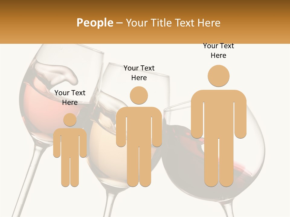 Glasses With Wine PowerPoint Template