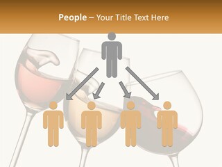 Glasses With Wine PowerPoint Template