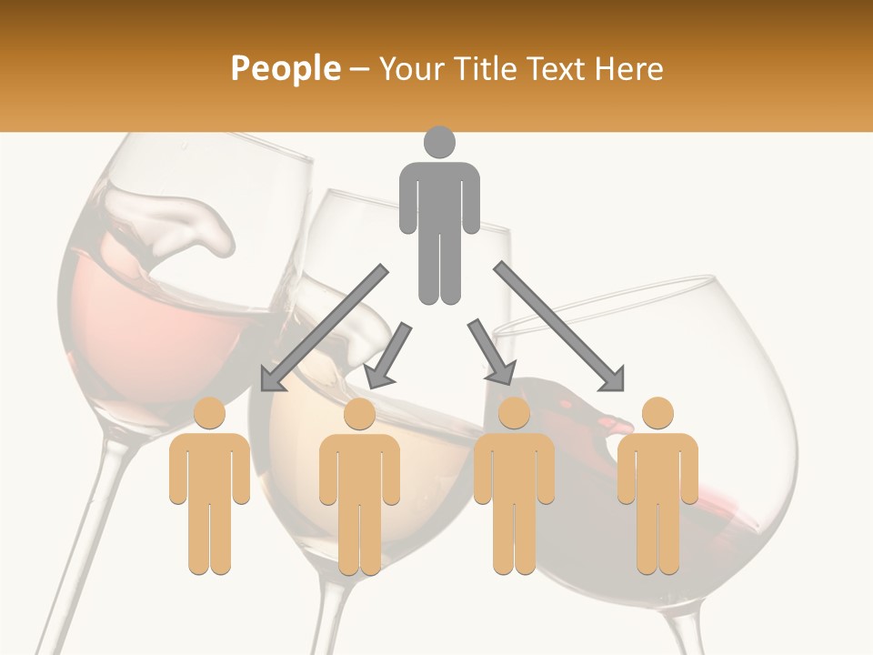 Glasses With Wine PowerPoint Template