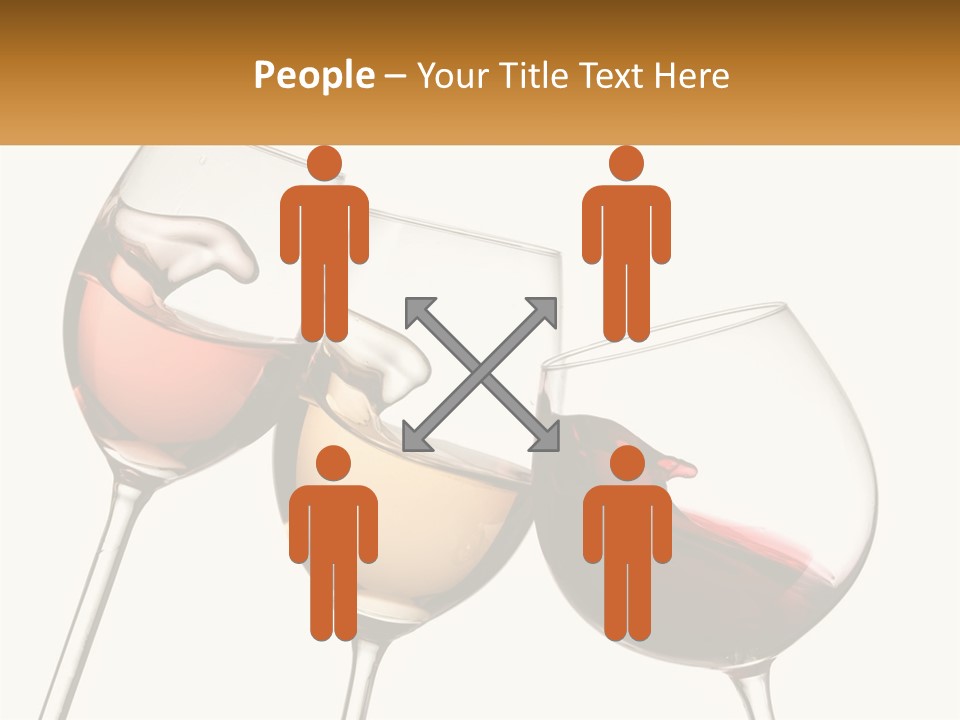 Glasses With Wine PowerPoint Template