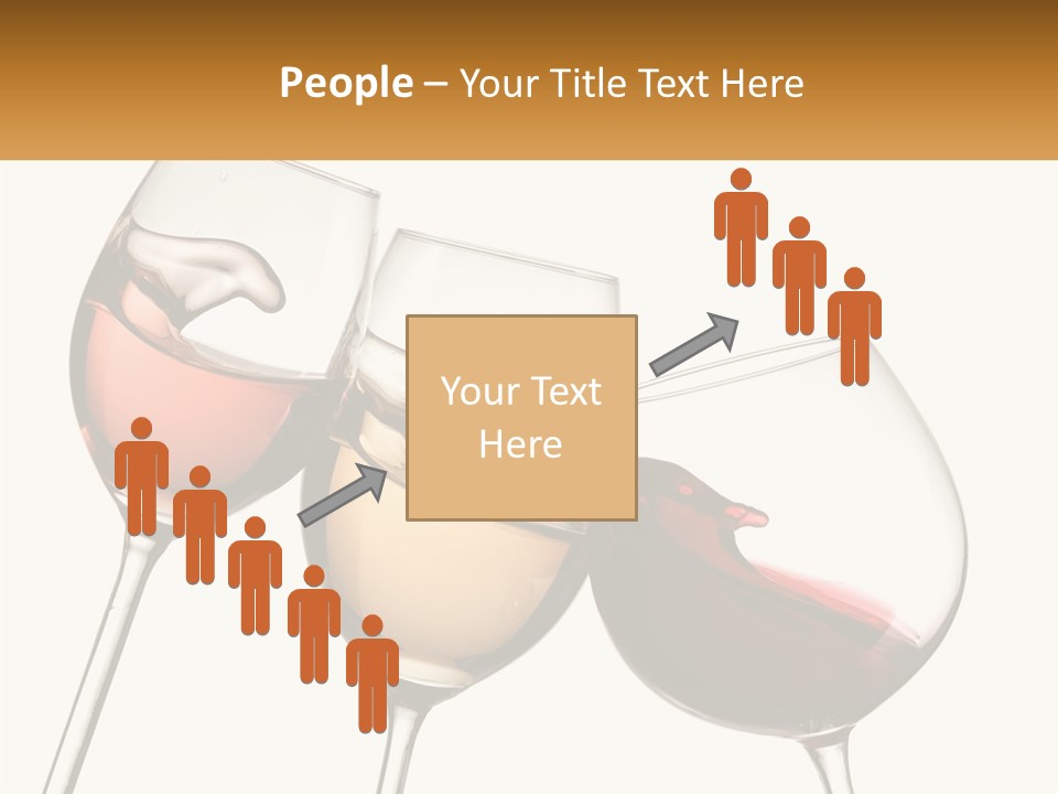 Glasses With Wine PowerPoint Template