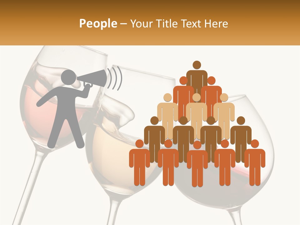 Glasses With Wine PowerPoint Template