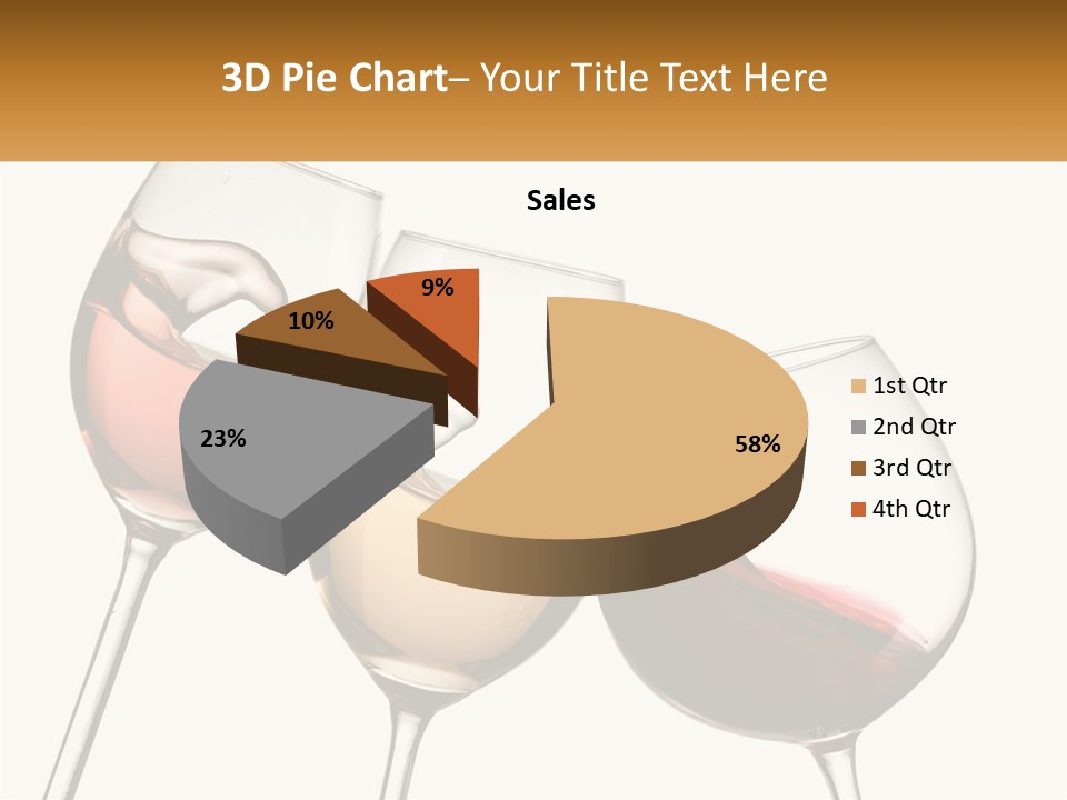 Glasses With Wine PowerPoint Template