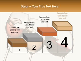 Glasses With Wine PowerPoint Template