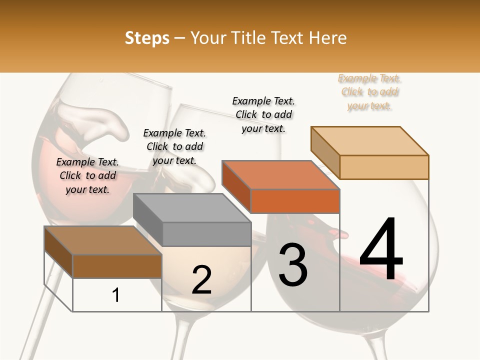 Glasses With Wine PowerPoint Template