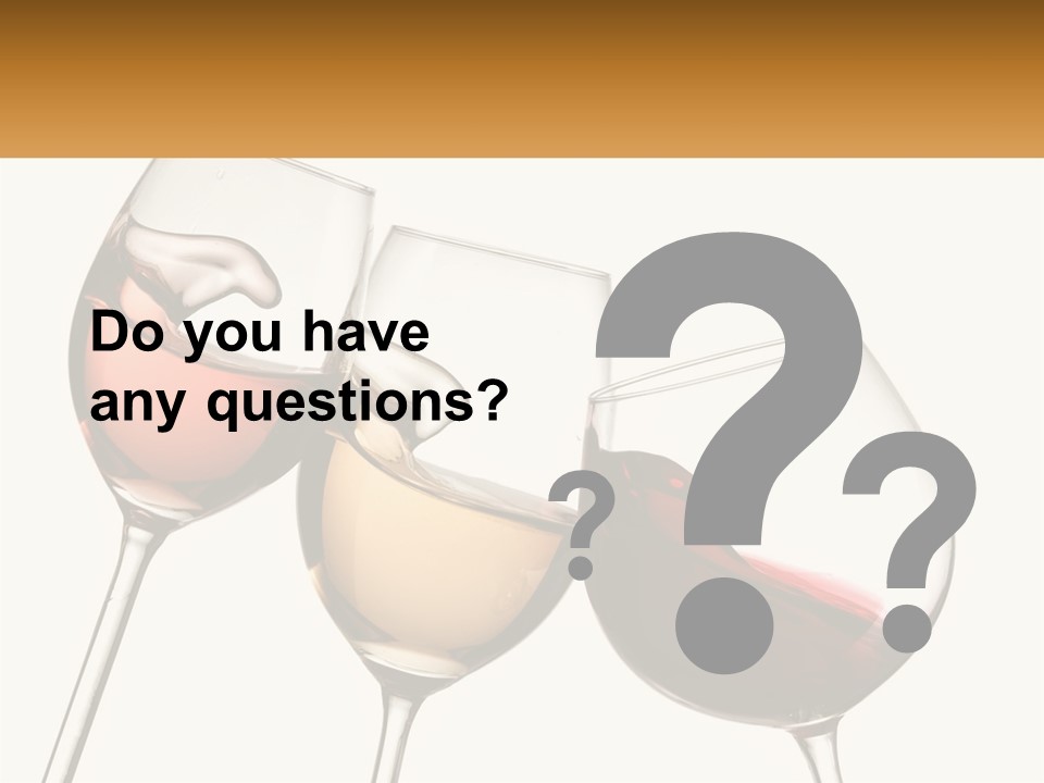 Glasses With Wine PowerPoint Template