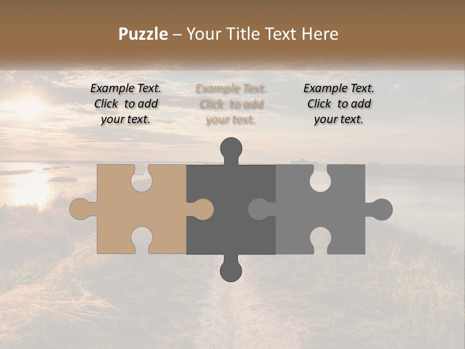 Path Through The Swamp PowerPoint Template