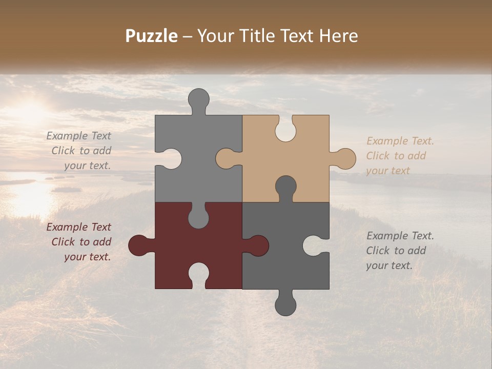 Path Through The Swamp PowerPoint Template