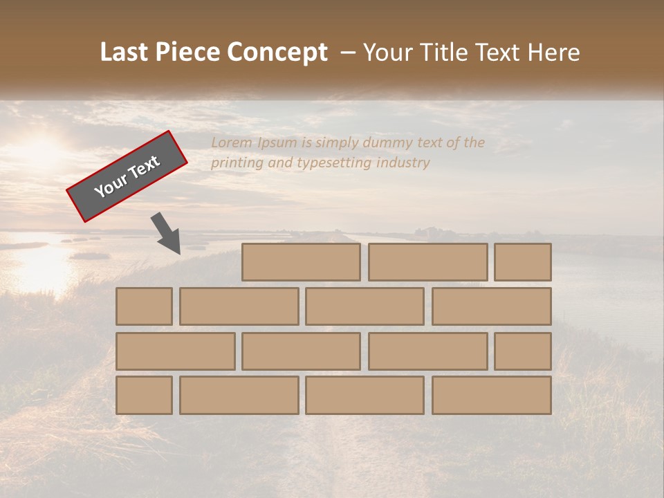 Path Through The Swamp PowerPoint Template