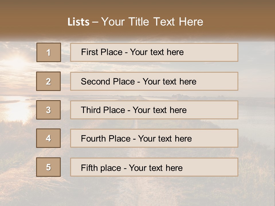 Path Through The Swamp PowerPoint Template