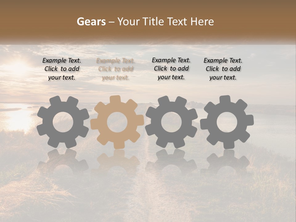 Path Through The Swamp PowerPoint Template