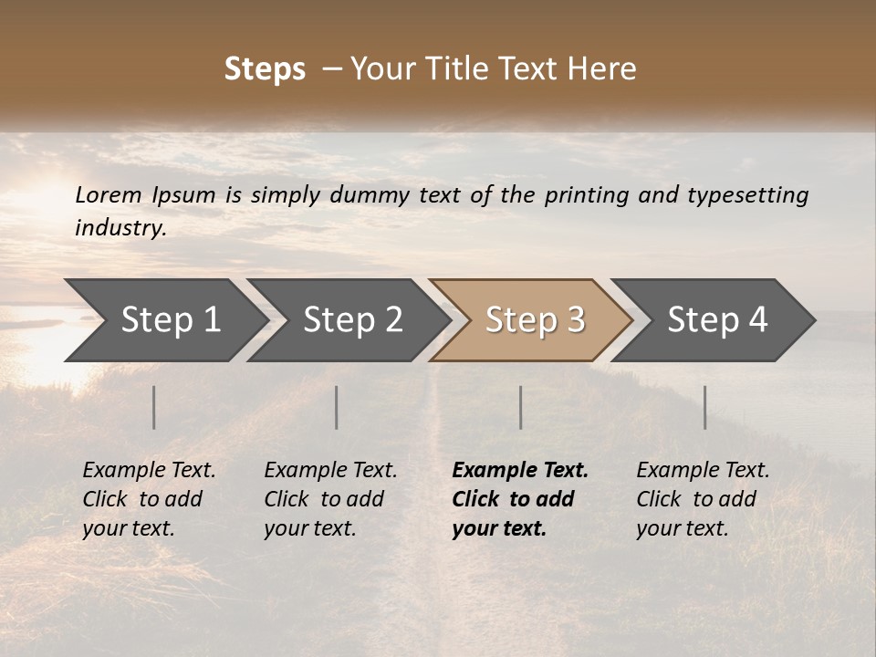 Path Through The Swamp PowerPoint Template