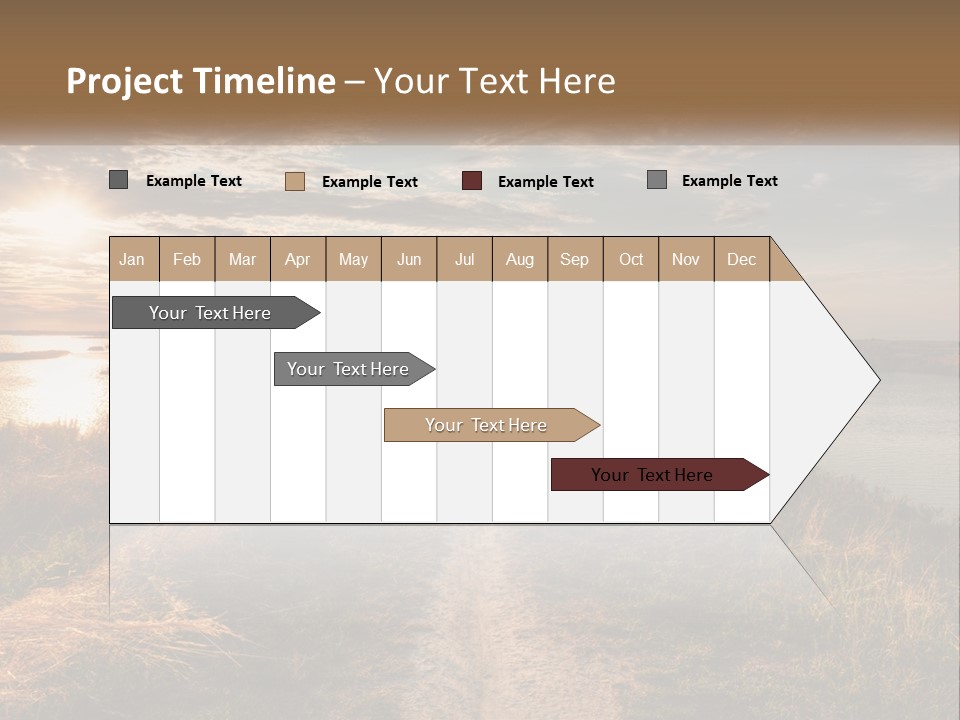 Path Through The Swamp PowerPoint Template