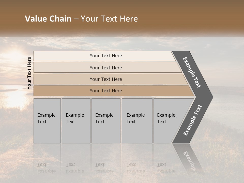 Path Through The Swamp PowerPoint Template