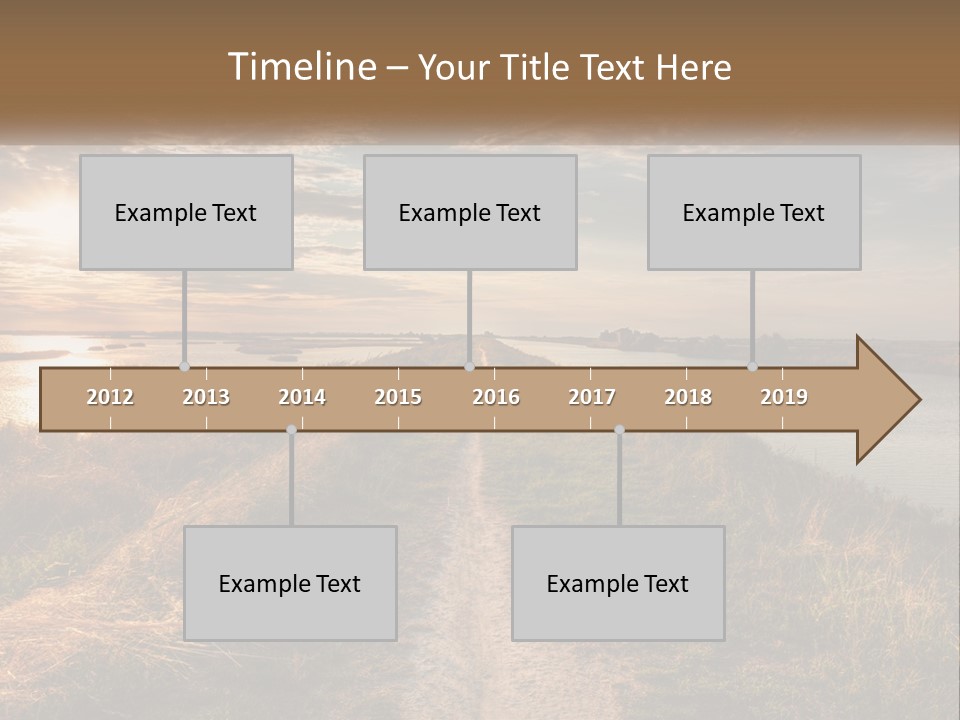 Path Through The Swamp PowerPoint Template