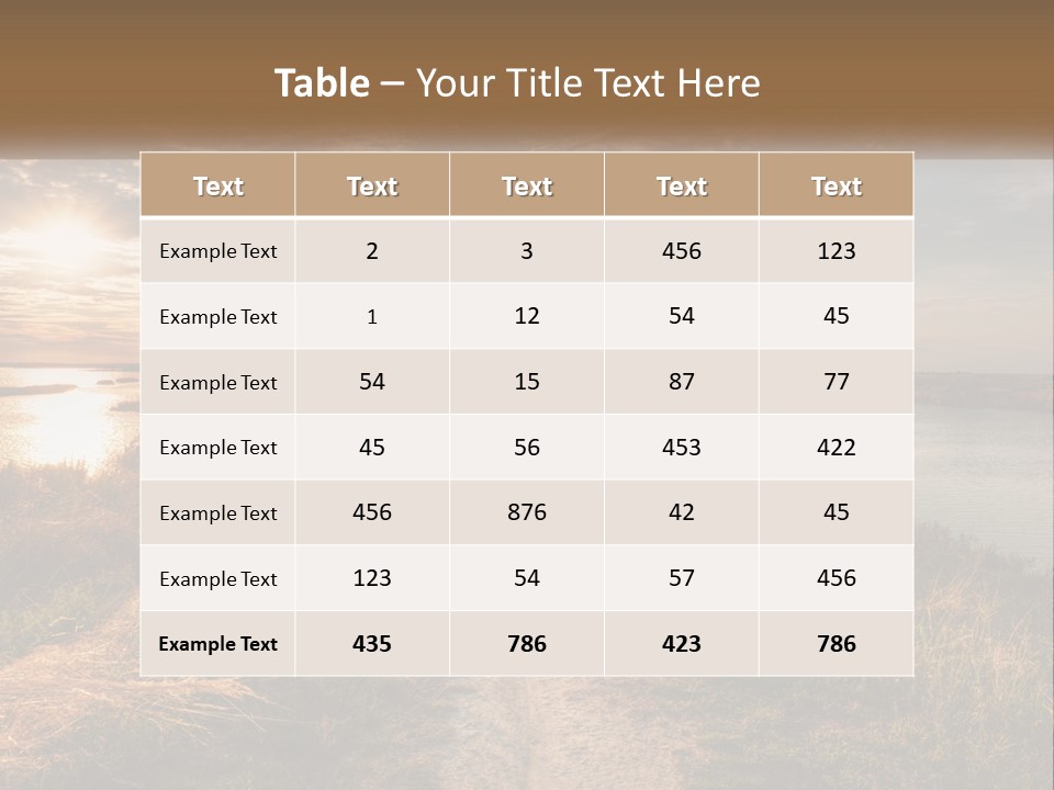 Path Through The Swamp PowerPoint Template