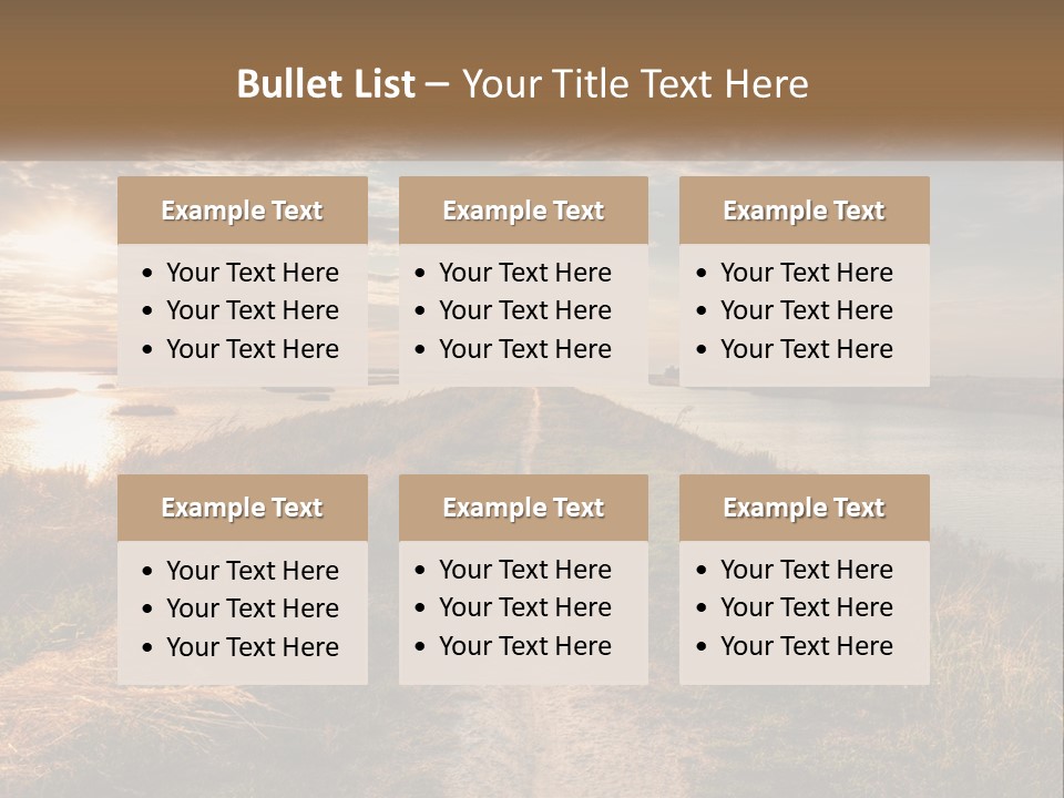 Path Through The Swamp PowerPoint Template