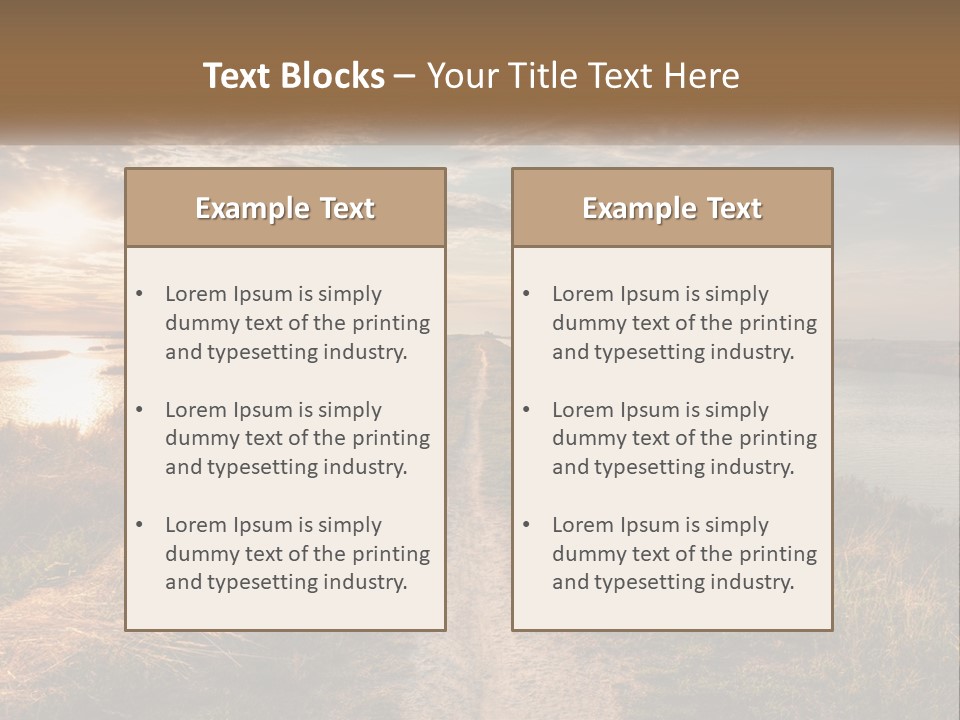 Path Through The Swamp PowerPoint Template