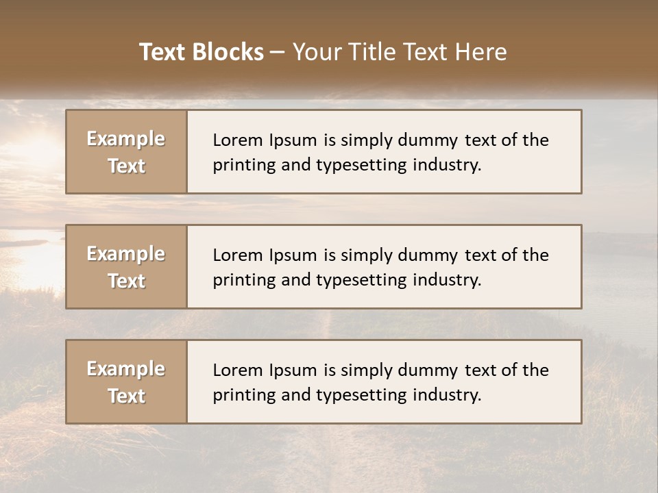 Path Through The Swamp PowerPoint Template