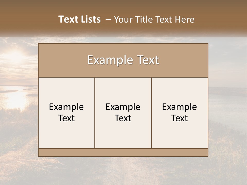 Path Through The Swamp PowerPoint Template
