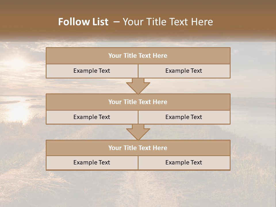 Path Through The Swamp PowerPoint Template