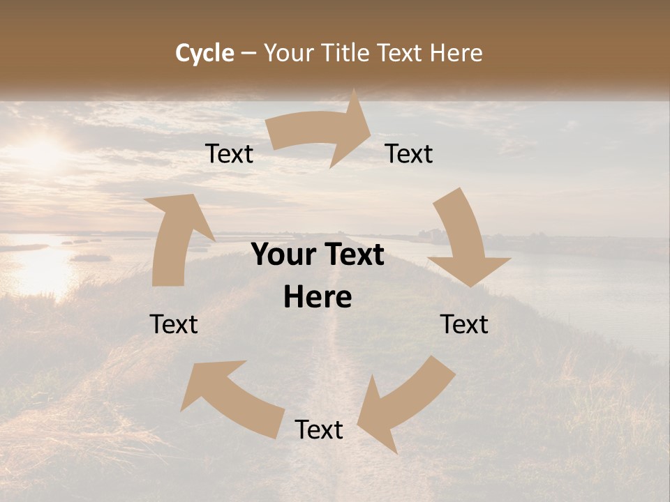 Path Through The Swamp PowerPoint Template