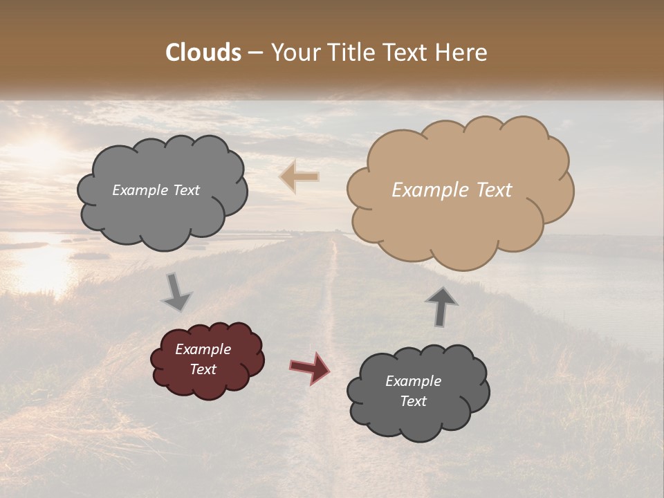 Path Through The Swamp PowerPoint Template