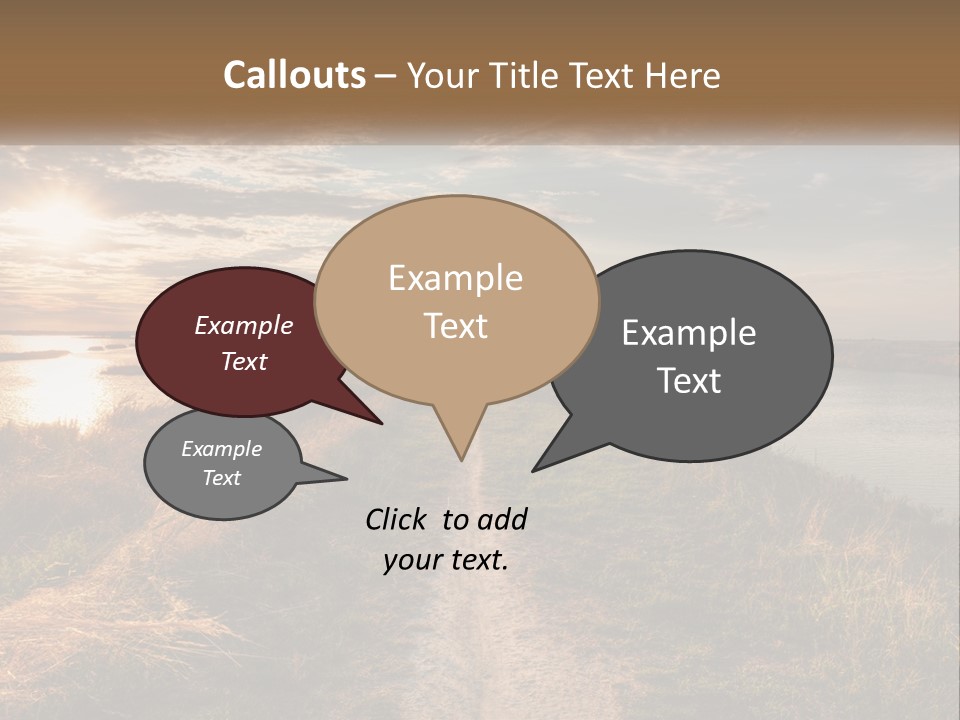 Path Through The Swamp PowerPoint Template