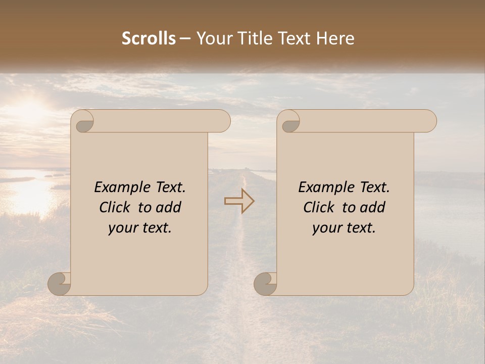 Path Through The Swamp PowerPoint Template