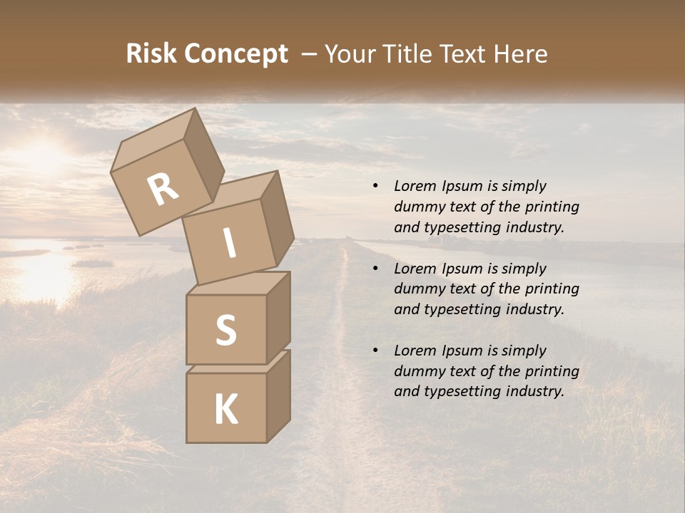 Path Through The Swamp PowerPoint Template