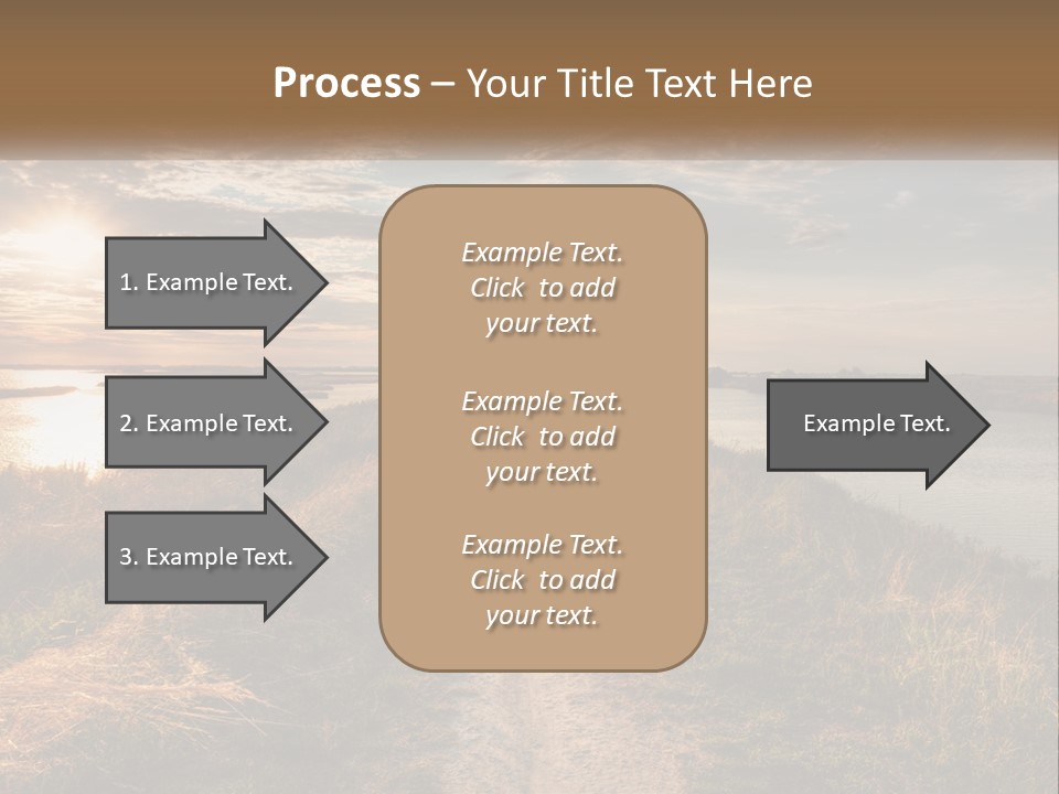 Path Through The Swamp PowerPoint Template