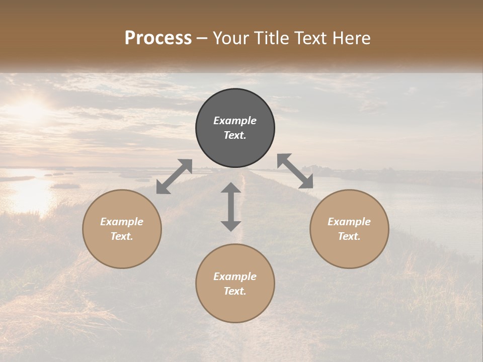 Path Through The Swamp PowerPoint Template