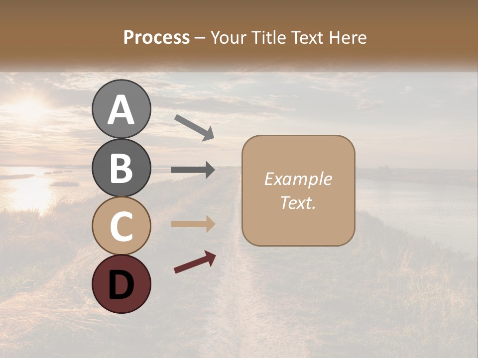 Path Through The Swamp PowerPoint Template