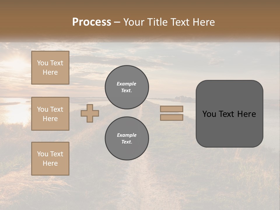 Path Through The Swamp PowerPoint Template