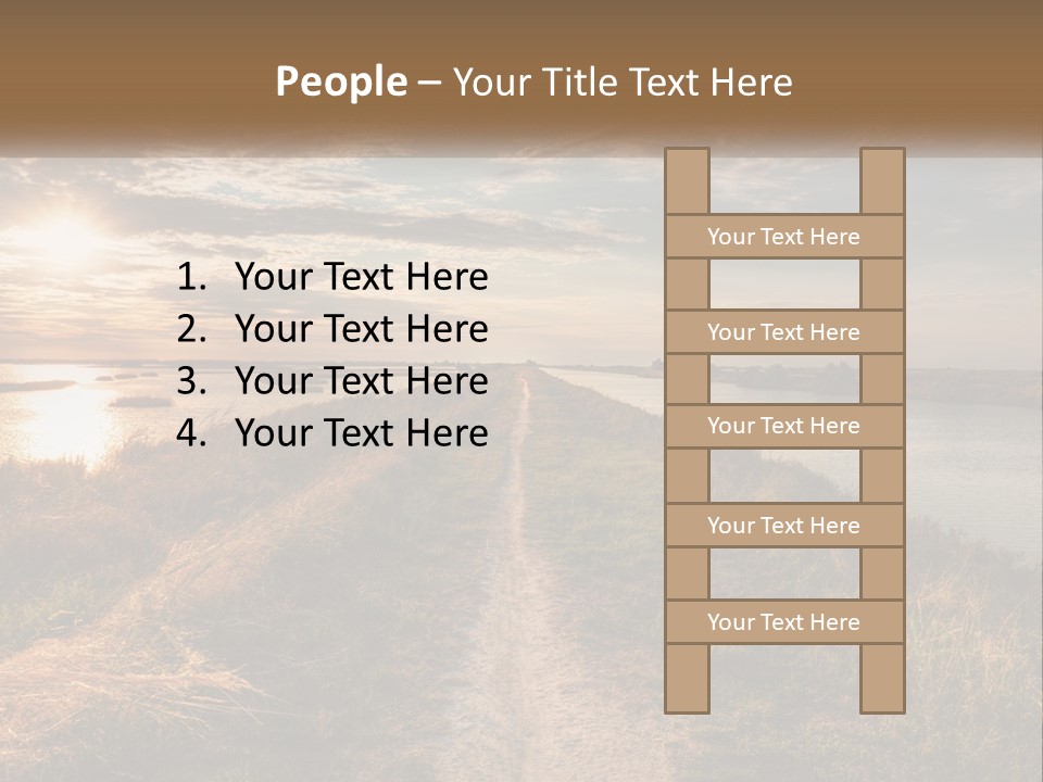Path Through The Swamp PowerPoint Template