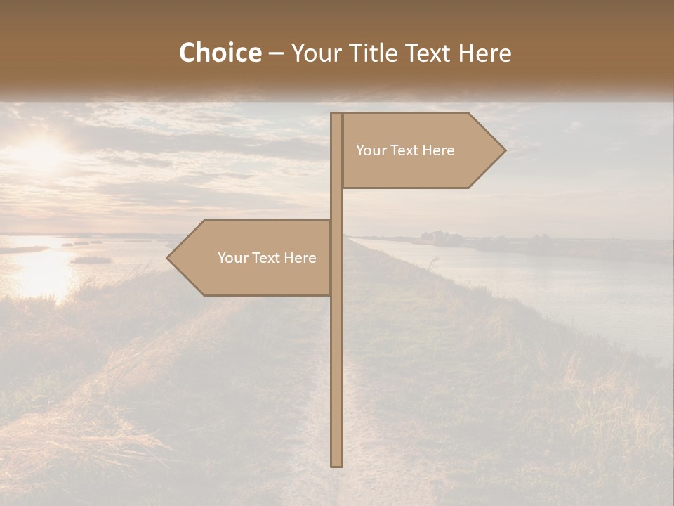 Path Through The Swamp PowerPoint Template
