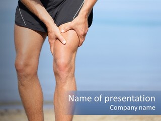 Leg Pain While Running PowerPoint Template