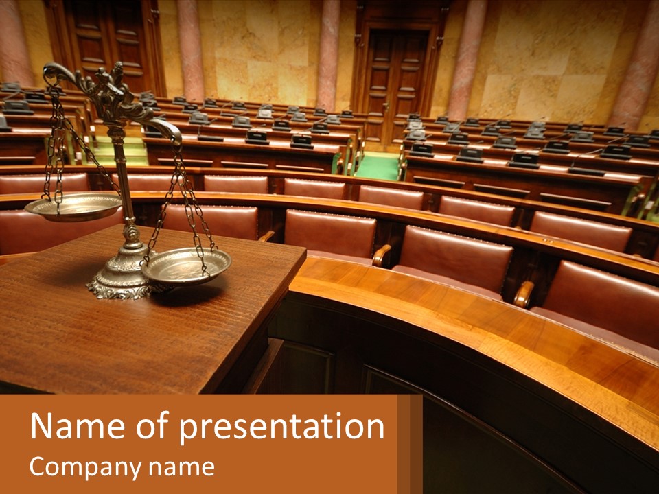 Courtroom PowerPoint Template