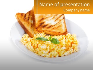 Croutons For Breakfast PowerPoint Template