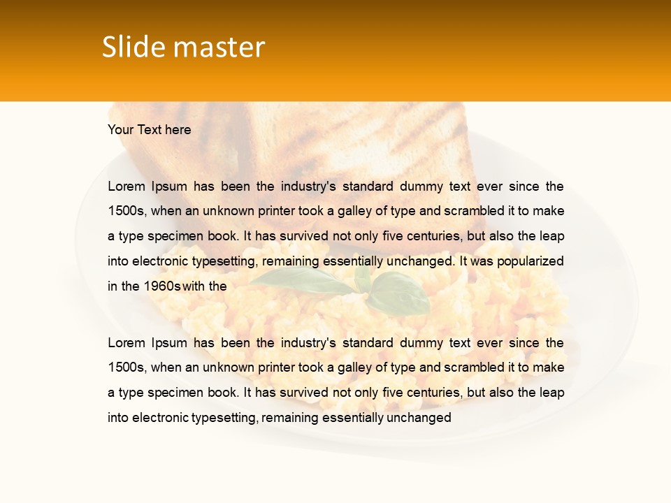 Croutons For Breakfast PowerPoint Template