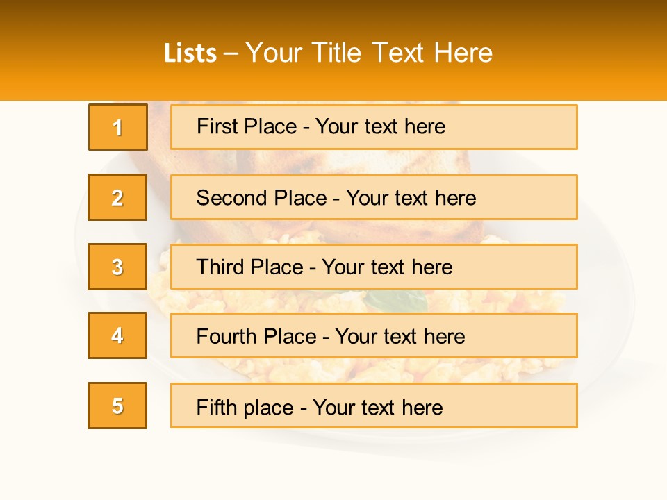 Croutons For Breakfast PowerPoint Template