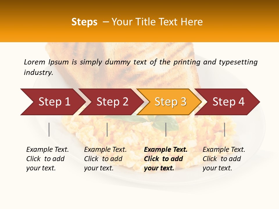Croutons For Breakfast PowerPoint Template