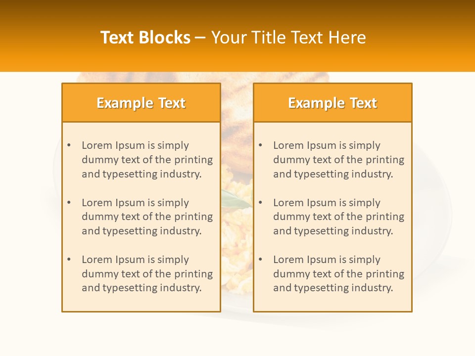 Croutons For Breakfast PowerPoint Template